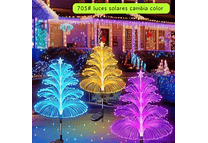 MEDUSA 4 CAPAS DE LUZ SOLAR DECORACIÓN MOD#705