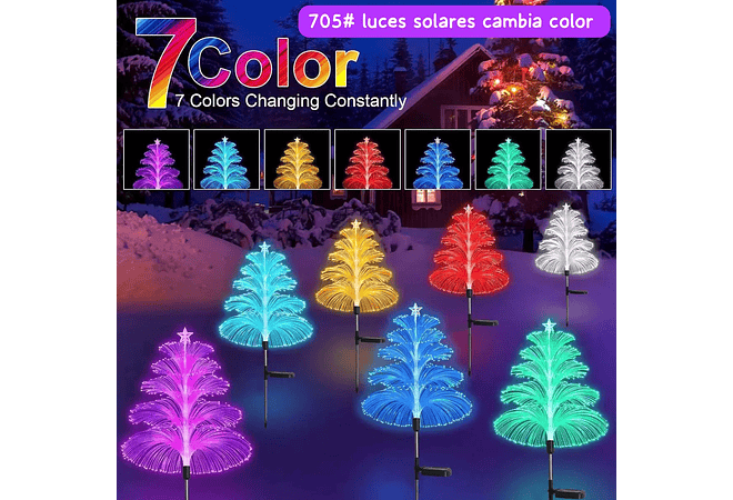 MEDUSA 4 CAPAS DE LUZ SOLAR DECORACIÓN MOD#705