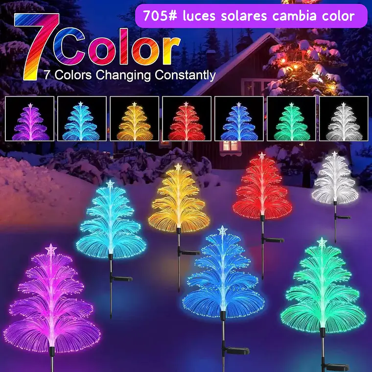 MEDUSA 4 CAPAS DE LUZ SOLAR DECORACIÓN MOD#705 2