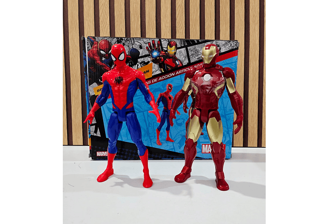 SET DE JUGUETE  SPIDER MAN . IRO MAN MOD #T378866