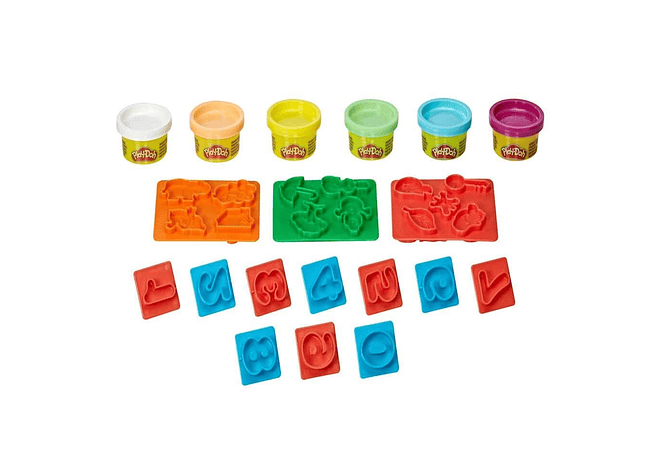 SET DE PLASTILINA PLAY-DOH MODELOS A ELEGIR (LETRAS,/NUMEROS) 