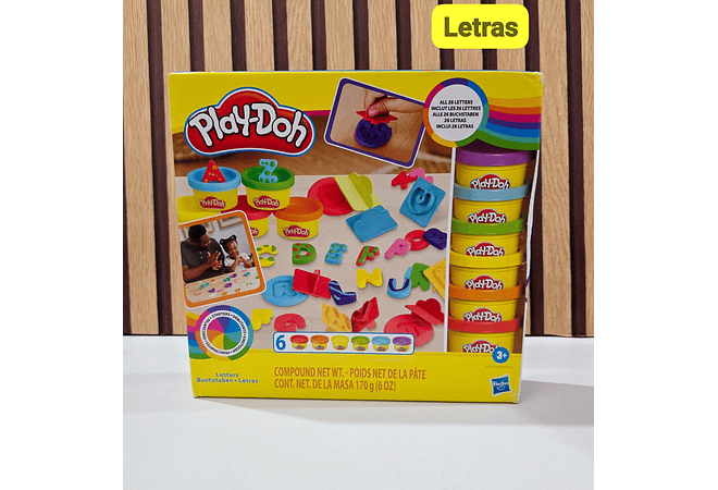 SET DE PLASTILINA PLAY-DOH MODELOS A ELEGIR (LETRAS,/NUMEROS) 