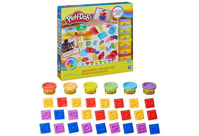 SET DE PLASTILINA PLAY-DOH MODELOS A ELEGIR (LETRAS,/NUMEROS) 