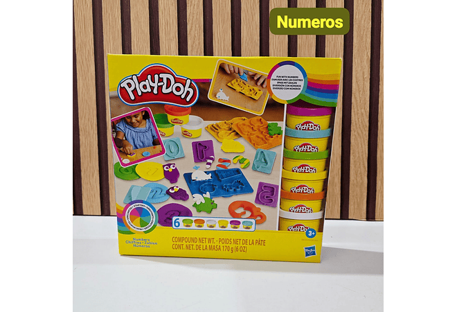 SET DE PLASTILINA PLAY-DOH MODELOS A ELEGIR (LETRAS,/NUMEROS) 