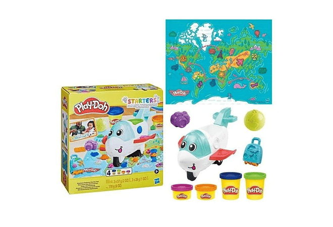 SET DE PLASTILINA PLAY-DOH AVIÓN MOD #PN00085046