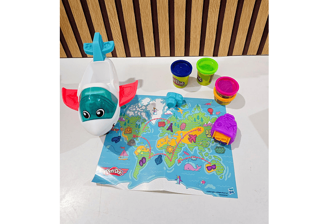 SET DE PLASTILINA PLAY-DOH AVIÓN MOD #PN00085046