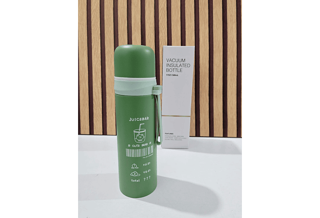 TERMO DE 500ML COLORES LISOS(FRASES) MOD# MXS-1070-500A