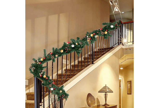 3 MTS GUIA GUIRNALDA VERDE/ ADORNO NAVIDEÑO MOD# ZG-270T-