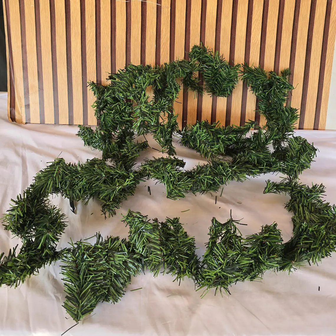 3 MTS GUIA GUIRNALDA VERDE/ ADORNO NAVIDEÑO MOD# ZG-270T- 2