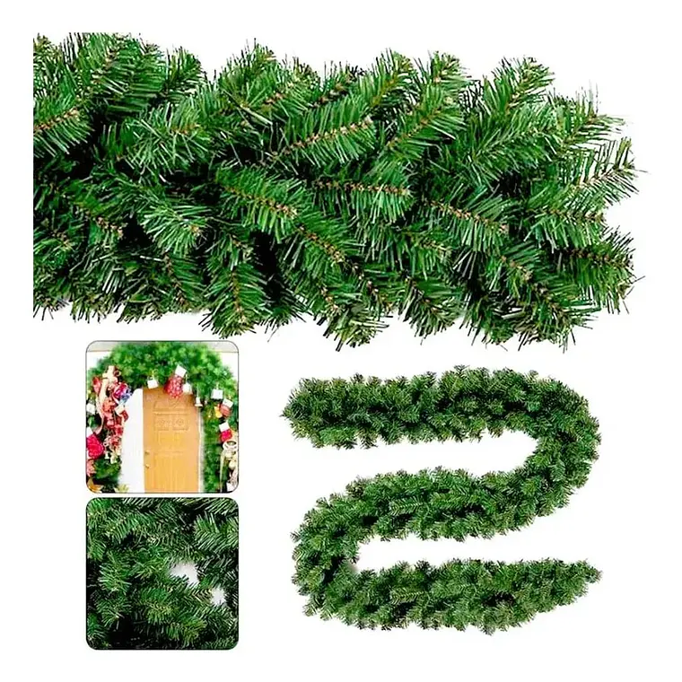 3 MTS GUIA GUIRNALDA VERDE/ ADORNO NAVIDEÑO MOD# ZG-270T- 8