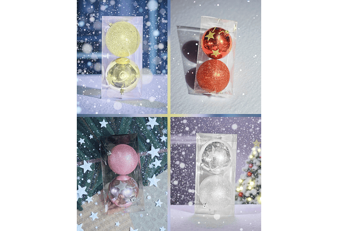 CAJA CON DOS ESFERAS GRANDES MOD# 12E-3X94 ❄️