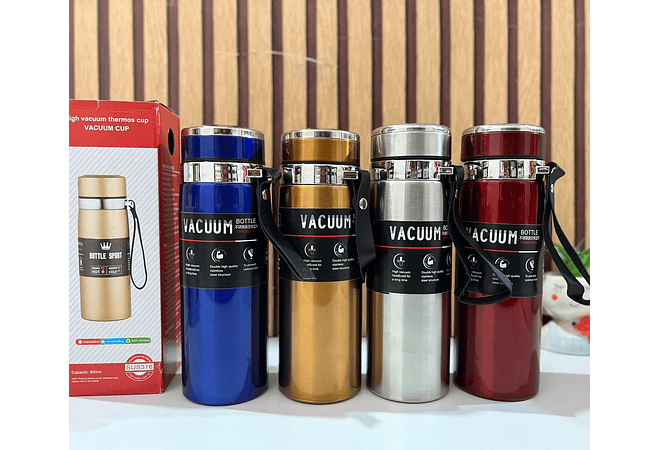 TERMO VACUUM CUP COLORES METÁLICOS DE 800ML MOD# 303