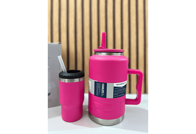 NUEVO MODELO DUO TERMO CON VASO VACUUM BOTTLE DE 2 L Y 3000ML MOD# PYA-11