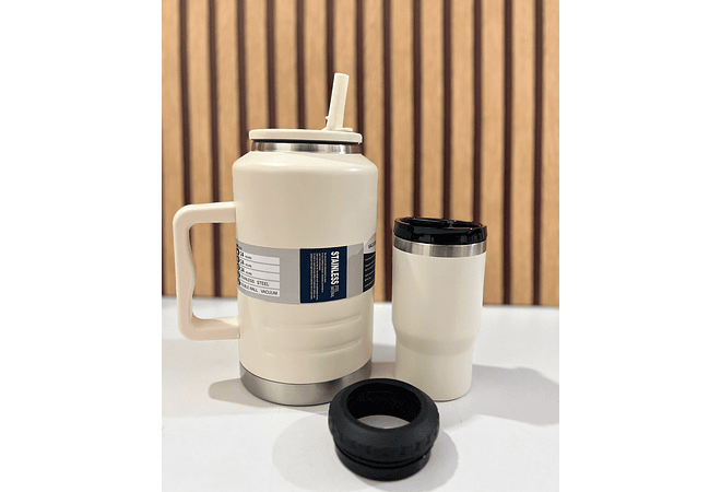 NUEVO MODELO DUO TERMO CON VASO VACUUM BOTTLE DE 2 L Y 3000ML MOD# PYA-11