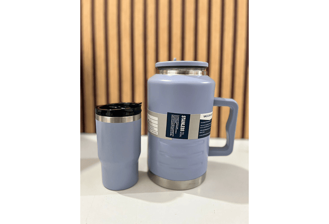 NUEVO MODELO DUO TERMO CON VASO VACUUM BOTTLE DE 2 L Y 3000ML MOD# PYA-11