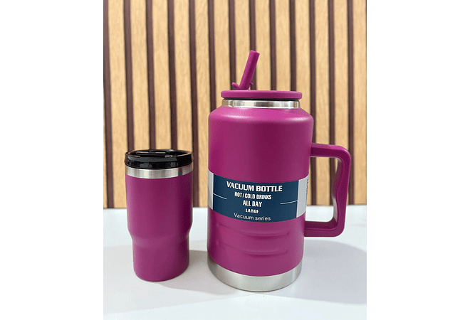 NUEVO MODELO DUO TERMO CON VASO VACUUM BOTTLE DE 2 L Y 3000ML MOD# PYA-11