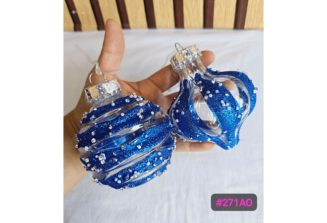 CAJA CON 9 ESFERAS NAVIDEÑAS MODELOS # SD129-27IAO (SD129-27IAN O SD129-27IAM)