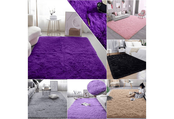 ALFOMBRA DE PISO 1.30CM X 1.90CM DE PELO ALTO