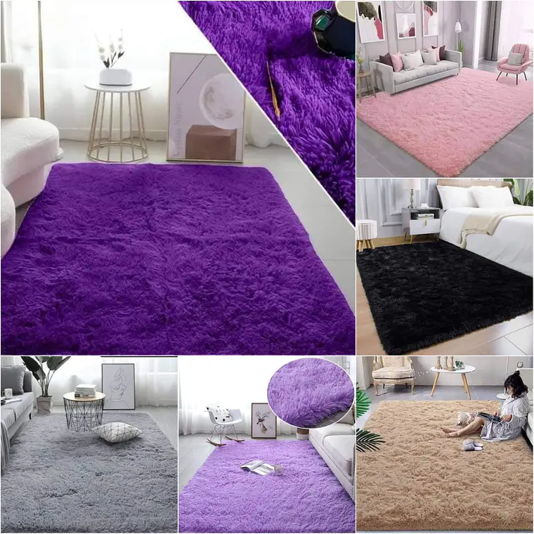 ALFOMBRA DE PISO 1.30CM X 1.90CM DE PELO ALTO 4