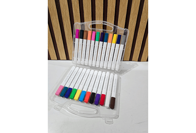 ESTUCHE CON 12 Y 24 PLUMONES ACRILICOS MOD# 808-12 Y 808-24