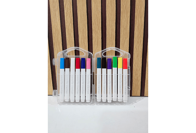 ESTUCHE CON 12 Y 24 PLUMONES ACRILICOS MOD# 808-12 Y 808-24