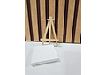 CABALLETE  DE MADERA EN MINIATURA CON LIENZO PARA PINTAR MOD# LC-8