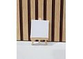 CABALLETE  DE MADERA EN MINIATURA CON LIENZO PARA PINTAR MOD# LC-8