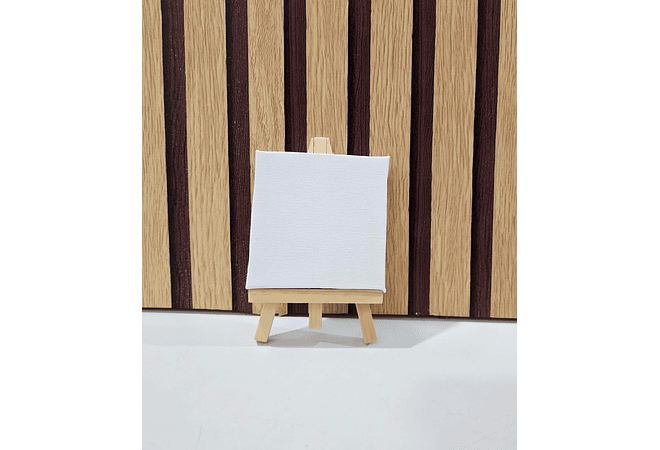 CABALLETE  DE MADERA EN MINIATURA CON LIENZO PARA PINTAR MOD# LC-8