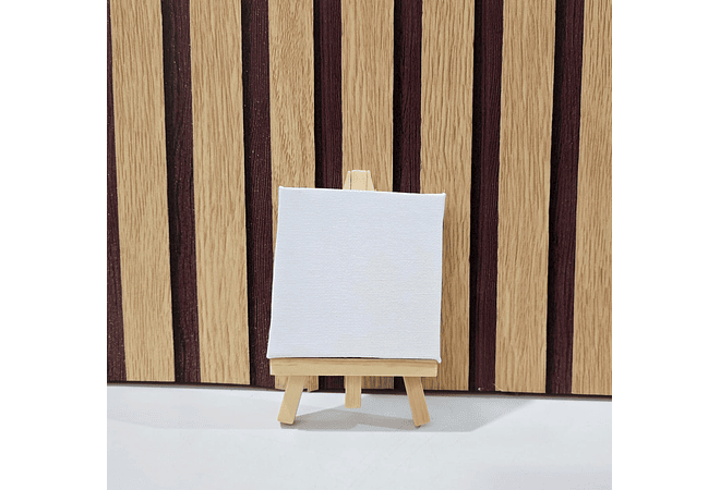 CABALLETE  DE MADERA EN MINIATURA CON LIENZO PARA PINTAR MOD# LC-8