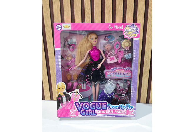 BARBIE VOGUE GIRL CON ACCESORIOS (AL AZAR) MOD# DSJ366