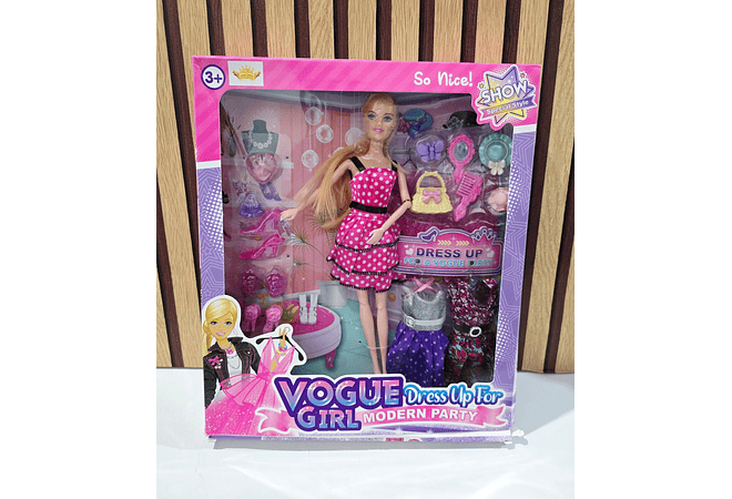 BARBIE VOGUE GIRL CON ACCESORIOS (AL AZAR) MOD# DSJ366