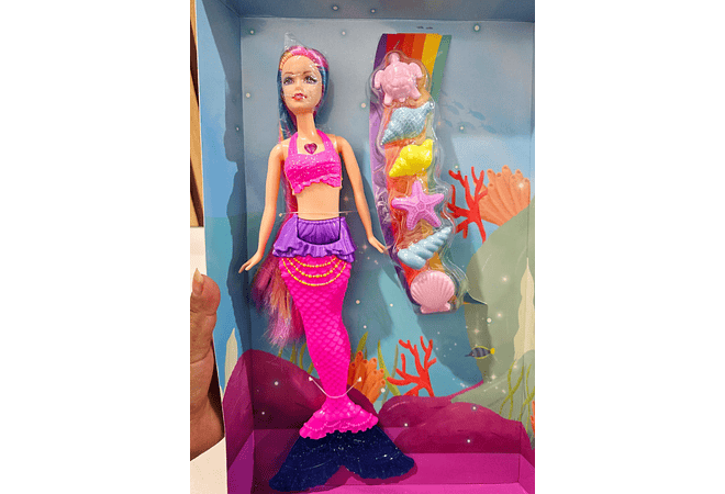 BARBIE SIRENITA/HABLA Y CANTA (AL AZAR) MOD# KY244203