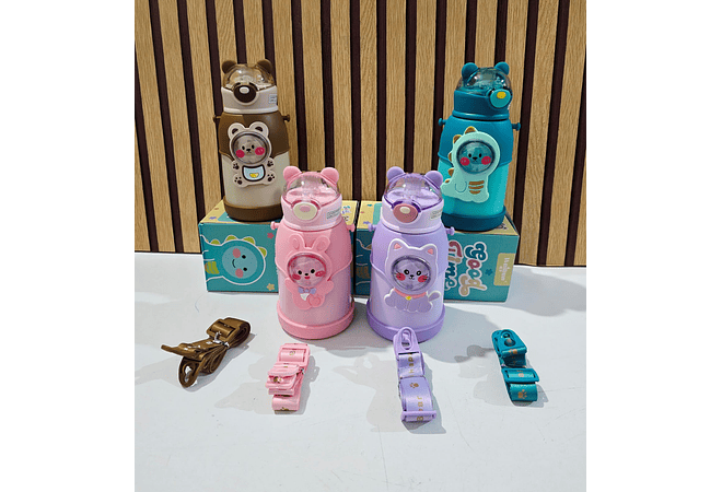 TERMO PARA AGUA DISEÑO ANIMALITOS DE 500 ML MOD# 2185