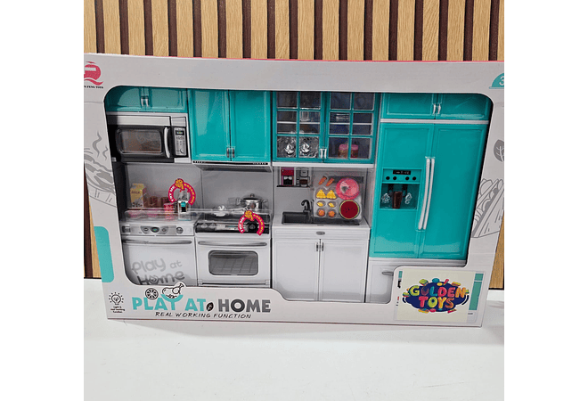 COCINA INTEGRAL PARA NIÑAS MOD# GTS572 (blanco verde)