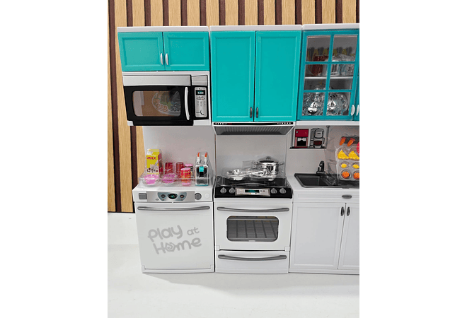 COCINA INTEGRAL PARA NIÑAS MOD# GTS572 (blanco verde)