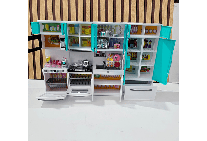 COCINA INTEGRAL PARA NIÑAS MOD# GTS572 (blanco verde)