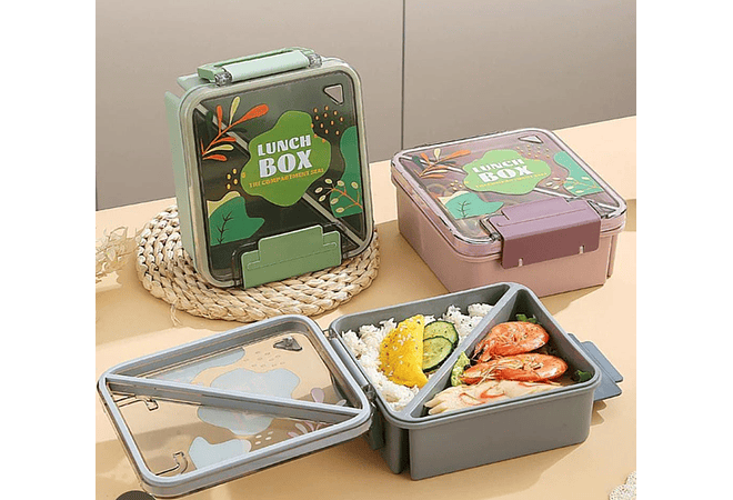 SET TUPPER CON VASO LUNCH IMANGA BOX MOD# KX-6127