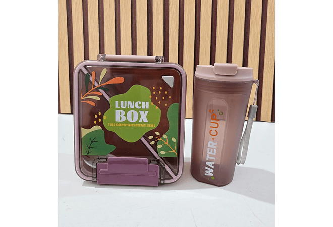 SET TUPPER CON VASO LUNCH IMANGA BOX MOD# KX-6127