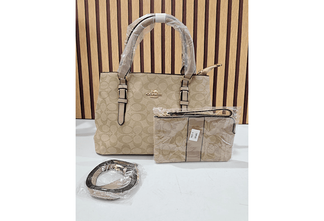 COMBO BOLSO + MONEDERO IMITACIÓN COACH MOD# 907-1