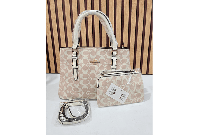 COMBO BOLSO + MONEDERO IMITACIÓN COACH MOD# 907-1