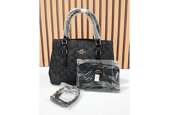 COMBO BOLSO + MONEDERO IMITACIÓN COACH MOD# 907-1