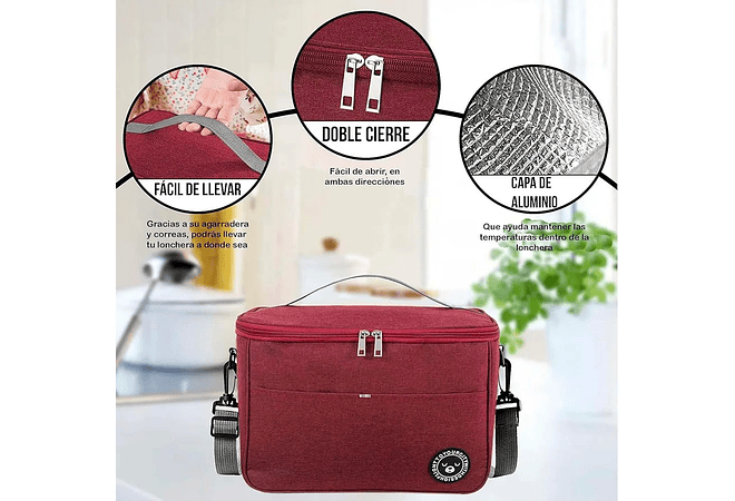 LONCHERA TÉRMICA COLORES LISOS MOD# TG-25