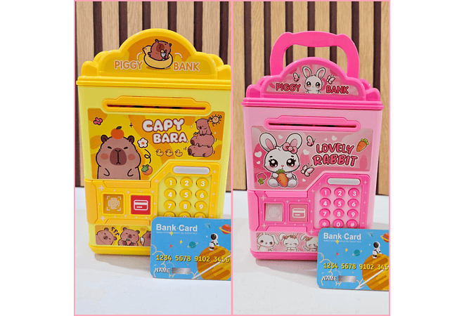 ALCANCIA ELECTRONICA PARA NIÑOS AMARILLA O ROSA MOD# 666-3