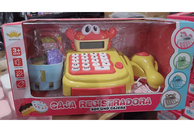 JUGUETE CAJA REGISTRADORA ANIMALITOS MOD#  KX244100