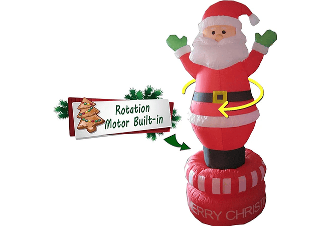 INFLABLE GIRATORIO SANTA CLAUS MOD# 3910