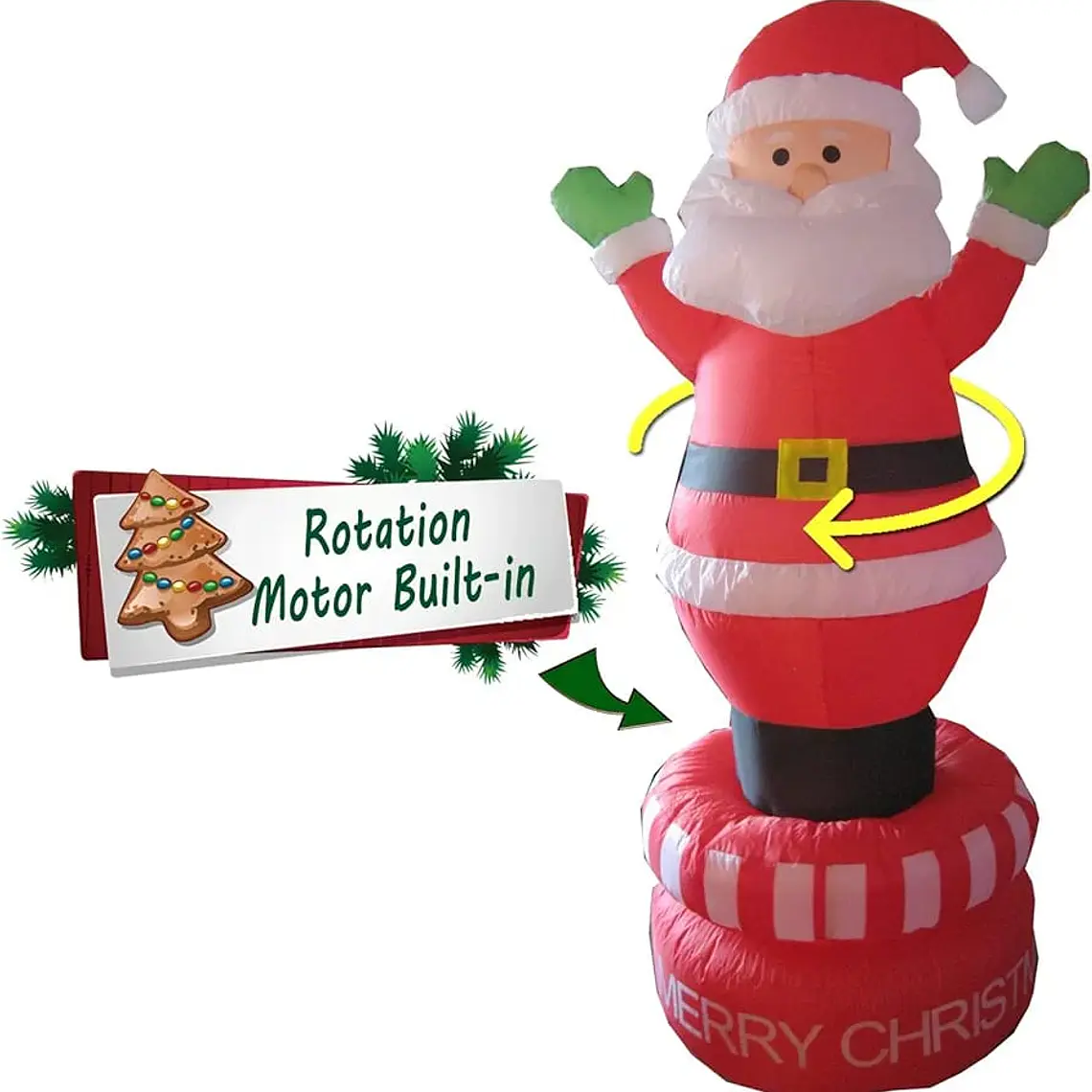 INFLABLE GIRATORIO SANTA CLAUS MOD# 3910 3