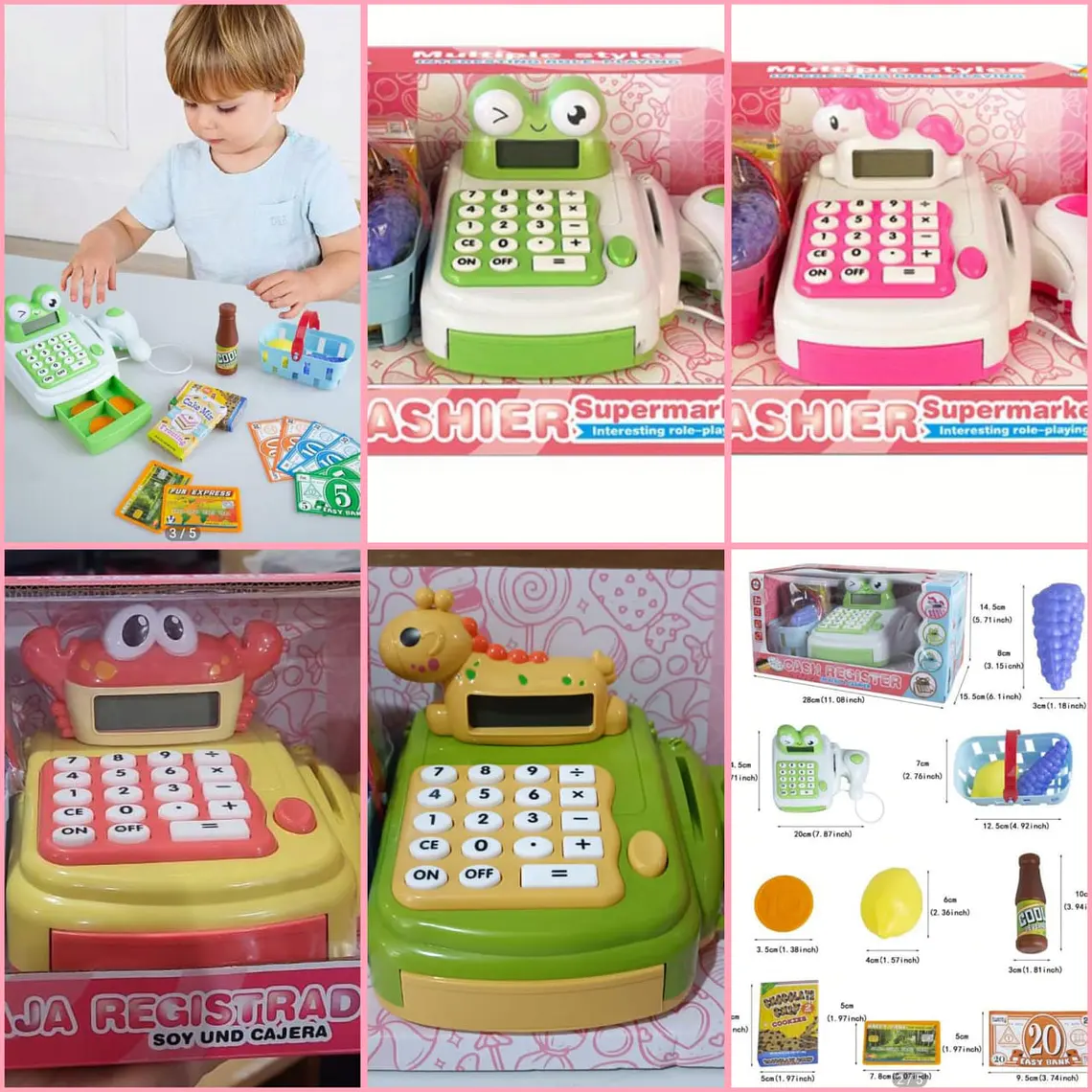 JUGUETE CAJA REGISTRADORA ANIMALITOS MOD#  KX244100 1