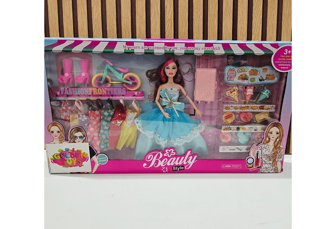 BARBIE CON BICI Y ACCESORIOS (AL AZAR) MOD# GTS636 