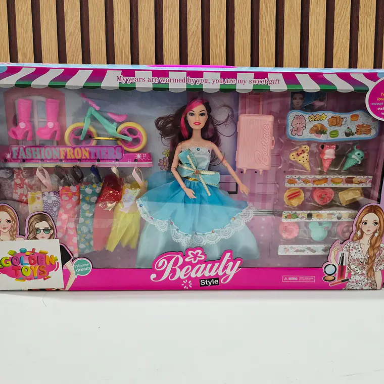 BARBIE CON BICI Y ACCESORIOS (AL AZAR) MOD# GTS636  3