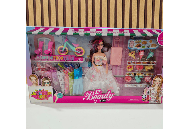 BARBIE CON BICI Y ACCESORIOS (AL AZAR) MOD# GTS636 